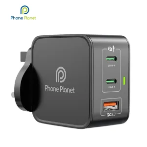 Phone Planet 65W GaN Charger 2 Type-C & USB-A