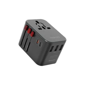 Promate 36W Universal Travel Adapter with Surge Protection