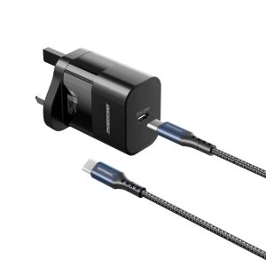 RockRose 25W PD Power Adapter with USB-C Cable