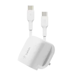 شاحن جداري بلكين يو إس بي سي 20 واط مع كابل يو إس بي سي