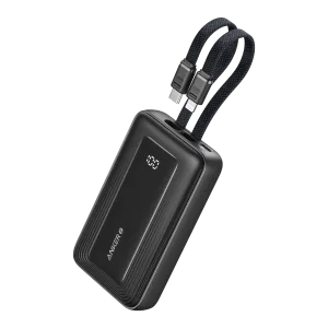 باور بنك أنكر زولو 10,000 مع كيبلين يو إس بي-سي مدمجين بقدرة 35 واط