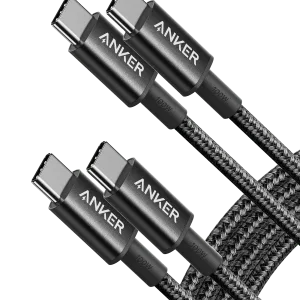 Anker 333 USB-C to USB-C Cable (6ft Nylon, 2-Pack)