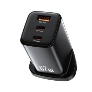 USAMS 3-Port GaN Fast Charger 67 W