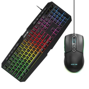 Green Lion RGB Gaming Keyboard & Mouse Combo