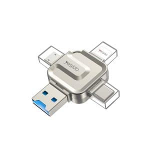 Yesido 4-in-1 Card Reader OTG Adapter