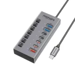 Promate GegaHub 7-in-1 10Gbps Multiport Data & Charging Hub
