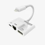 Promate 3-in-1 High Speed OTG Lightning Hub