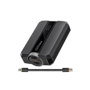 باور بانك بروميت 10,000mAh شحن سريع 30W مع كيبل USB-C/Lightning