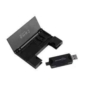 Porodo Blue Dual Connector Card Reader with 5 Storage Slots