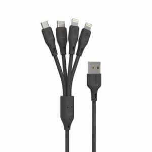 Porodo 4in1 USB Cable Lightning / Type-C / Micro Durable