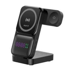 Havit 3-in-1 Foldable Wireless Charger with Clock