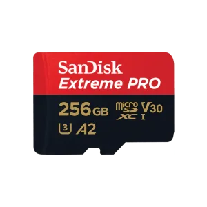 SanDisk Extreme Pro 256GB microSDXC Card with Adapter