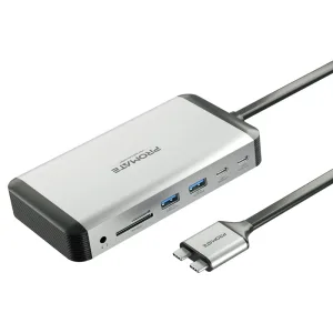 Promate 13-in-1 MacBook Docking Station with 150W Power Adapter