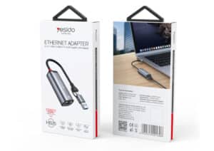 Yesido 2-in-1 Type-C/USB to RJ45 Gigabit Ethernet Converter