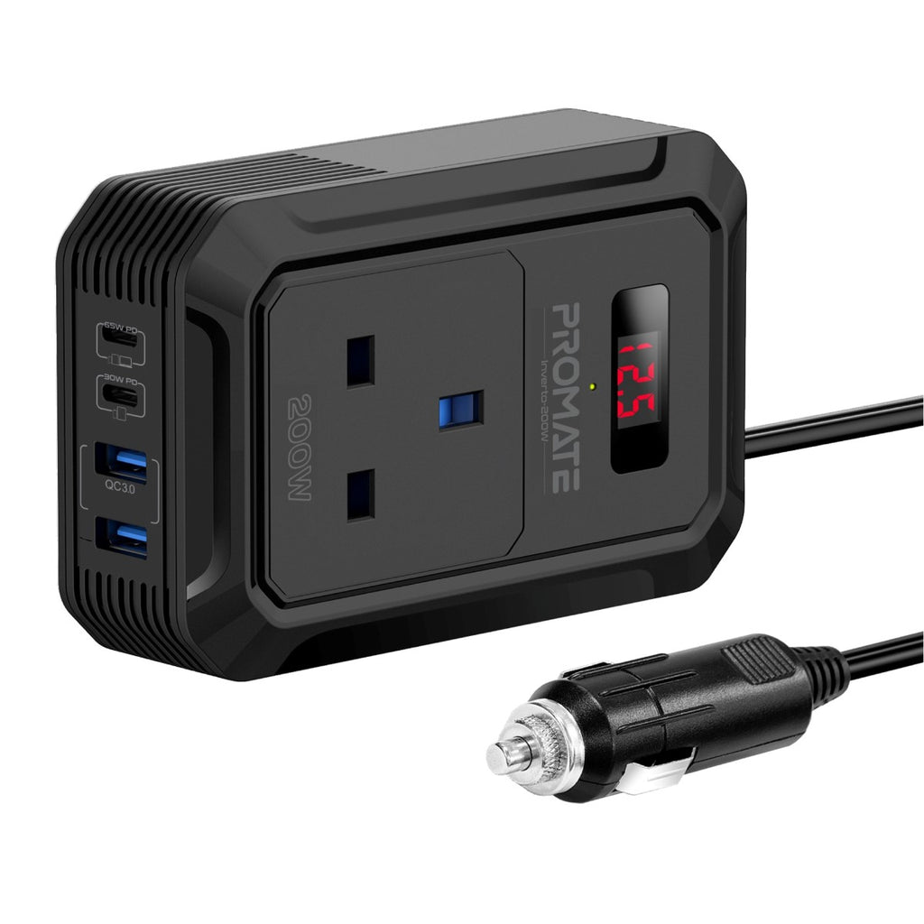 promate Promate Inverto 200W Car Power Inverter power: 200w