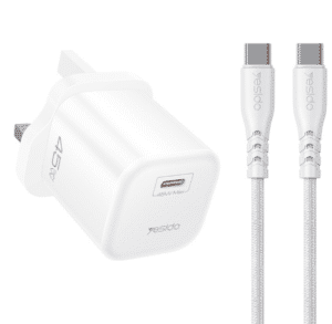 YESIDO 45W GaN USB-C PD Fast Charger - UK Plug