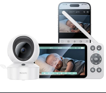 yesido Yesido Yesido Smart Baby Monitor With Monitor 5 inch white screen_size: 5inch