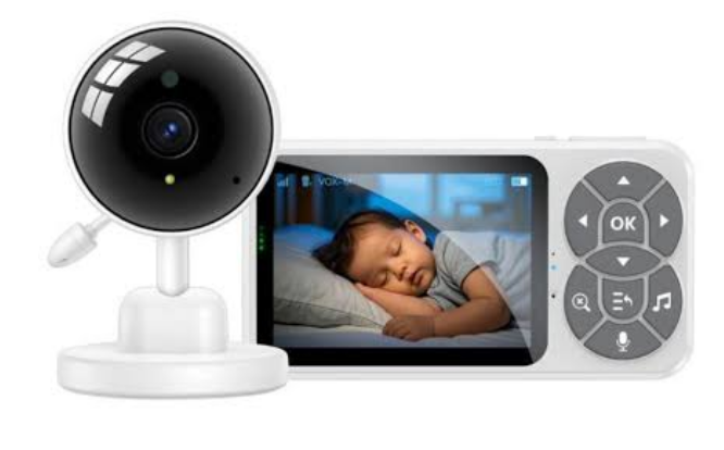 yesido Yesido Yesido Smart Baby Monitor Camera With Display Cry Detection And Night Vision 3.5 inch white screen_size: 3.5inch