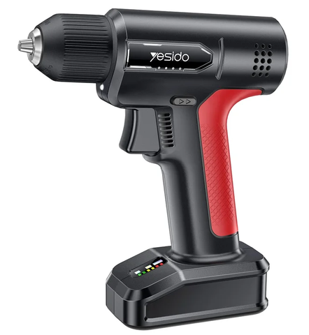 yesido Yesido Yesido Electric Cordless Screwdriver Drill Set black