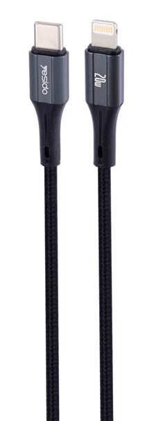 يسيدو Yesido Yesido Lightning Data Cable 27W black power: 27w