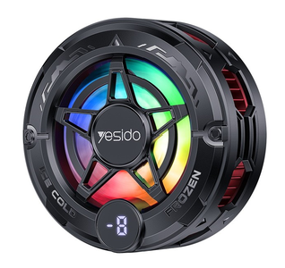يسيدو Yesido Yesido Colorful Rgb Semiconductor Mobile Phone Cooler black