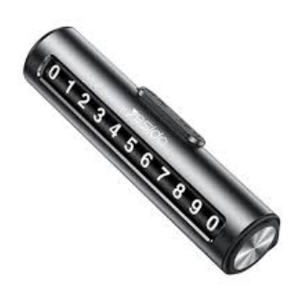 يسيدو Yesido Yesido Adhesive Temporary Parking Number Plate black