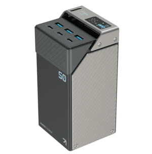 Powerology 50000mAh Power Bank 65W 3×PD Type-C and 3×USB-A
