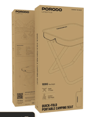 Porodo Lifestyle Quick-Fold Portable Camping Seat