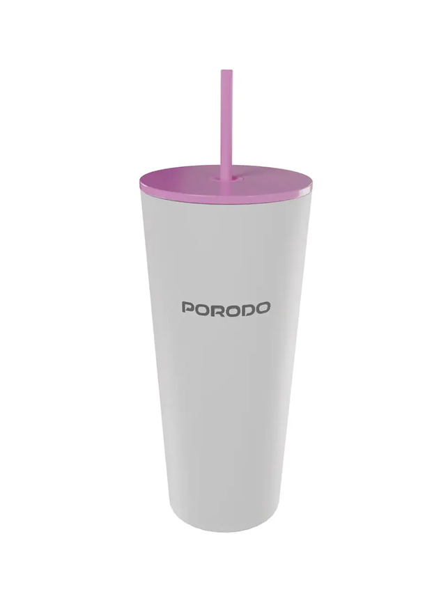 porodo Porodo Lifestyle Stainless Steel Double Wall Tumbler 710 ml pink capacity: 710ml